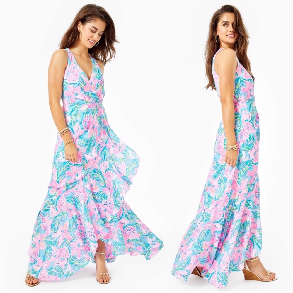 Lily Pulitzer NWT Taylee Maxi dress sz 8